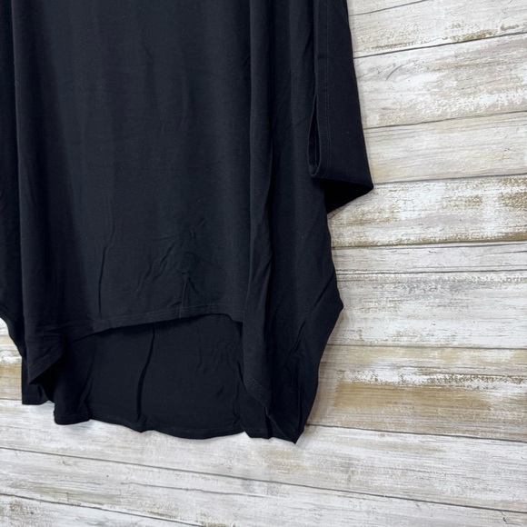 Eileen Fisher Women’s Black Short Sleeve Shirt Blouse size Large - Picture 2 of 7